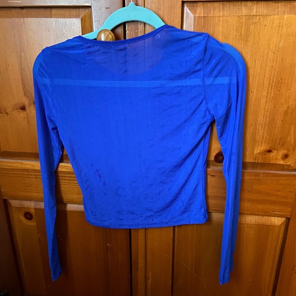 Mesh royal blue shirt - Picture 1 of 1
